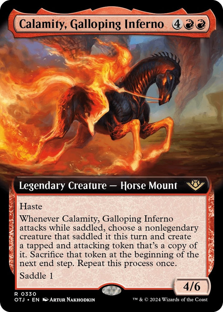 Image for Calamity, Galloping Inferno (Extended Art) (330) [Outlaws of Thunder Junction]