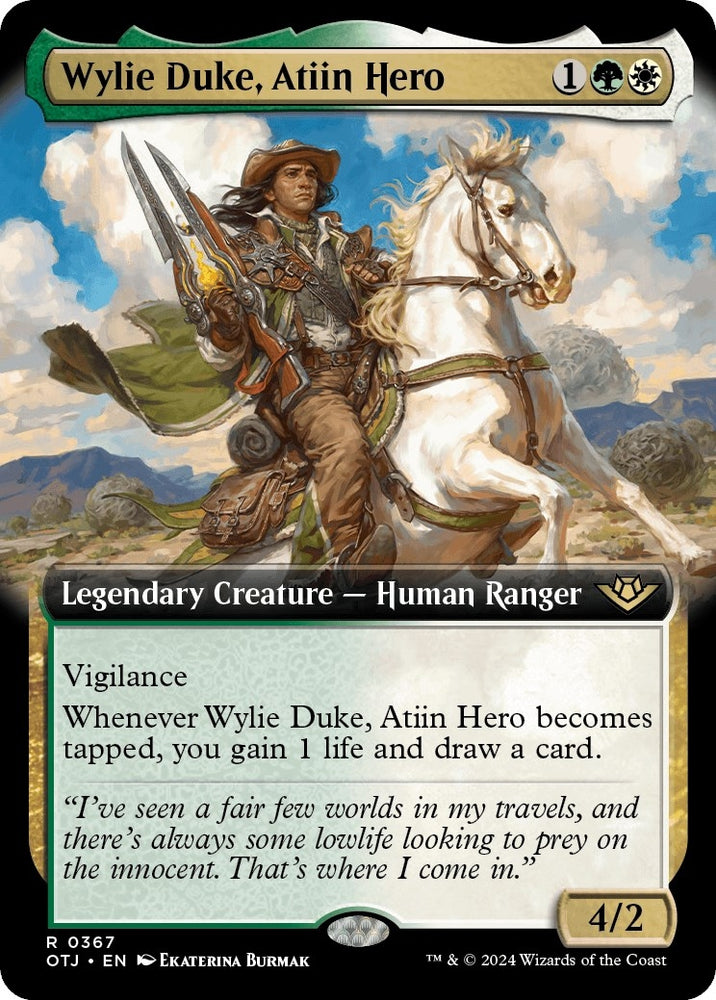 Image for Wylie Duke, Atiin Hero (Extended Art) (367) [Outlaws of Thunder Junction]