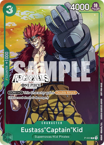 Eustass"Captain"Kid (Online Regional 2024 Vol. 2) [Participant] (P-003) (One Piece Promotion Cards)