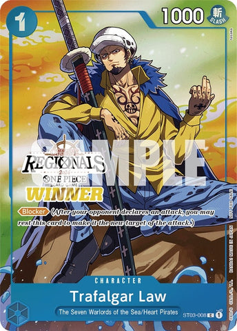 Image for Trafalgar Law (Offline Regional 2024 Vol. 2) [Winner] (ST03-008) - One Piece Card Game