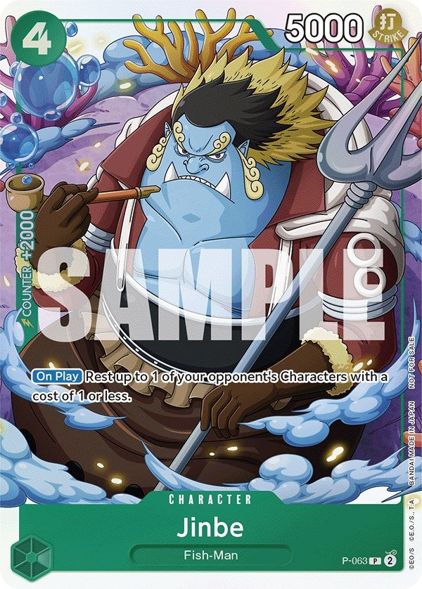 Jinbe (Event Pack Vol. 4) (P-063) (One Piece Promotion Cards)
