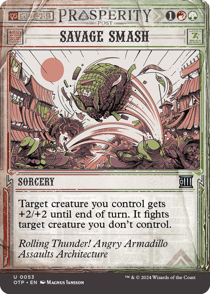 Image for Savage Smash (53) [Outlaws of Thunder Junction: Breaking News]