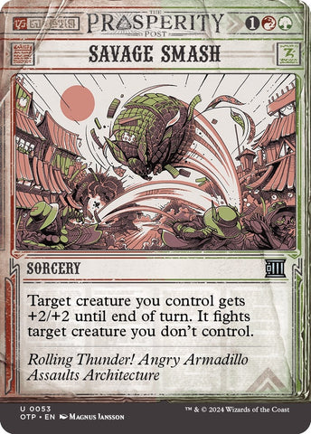 Image for Savage Smash (53) [Outlaws of Thunder Junction: Breaking News]