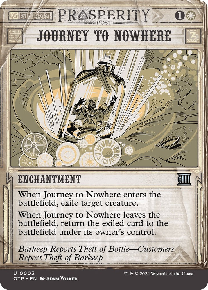Image for Journey to Nowhere (3) [Outlaws of Thunder Junction: Breaking News]
