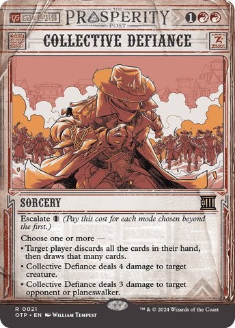 Image for Collective Defiance (21) [Outlaws of Thunder Junction: Breaking News]