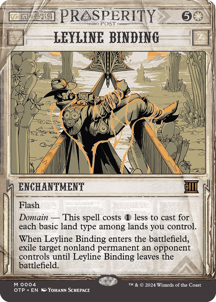 Image for Leyline Binding (4) [Outlaws of Thunder Junction: Breaking News]
