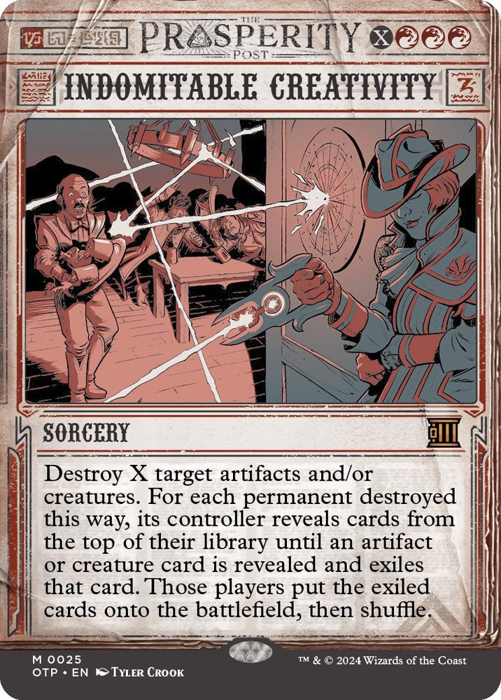 Image for Indomitable Creativity (25) [Outlaws of Thunder Junction: Breaking News]