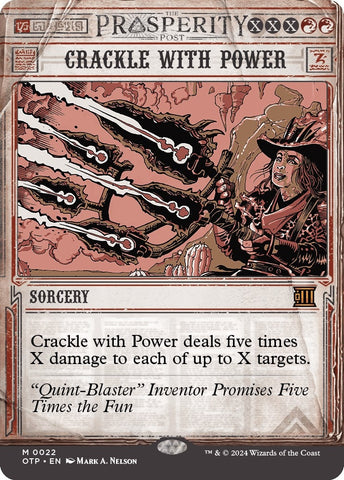 Image for Crackle with Power (22) [Outlaws of Thunder Junction: Breaking News]