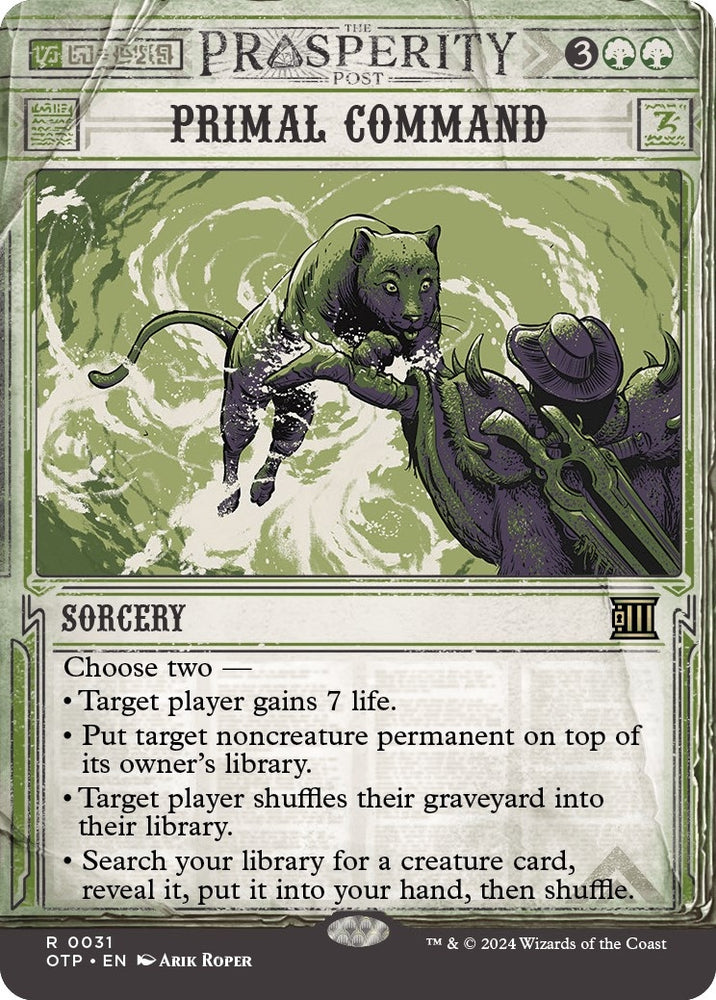 Image for Primal Command (31) [Outlaws of Thunder Junction: Breaking News]