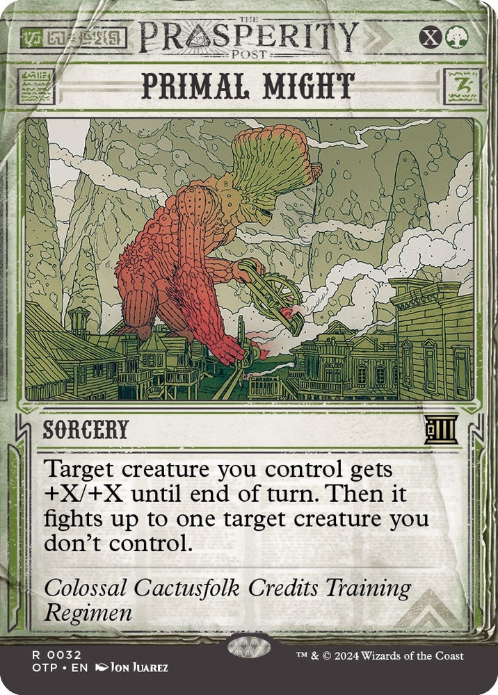 Image for Primal Might (32) [Outlaws of Thunder Junction: Breaking News]