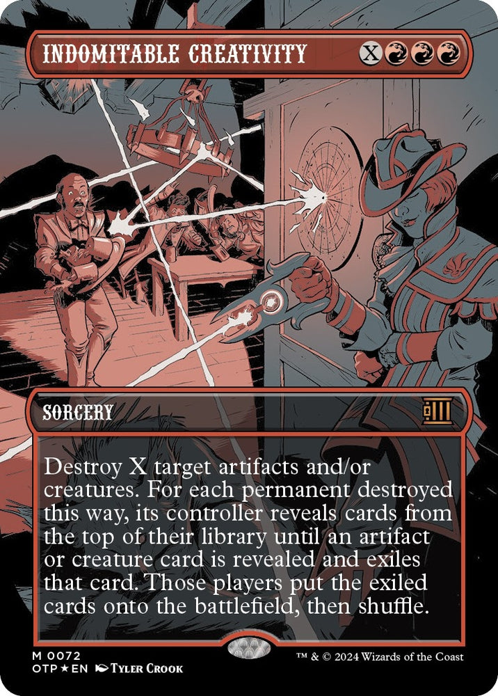 Image for Indomitable Creativity (Textured Foil) (72) [Outlaws of Thunder Junction: Breaking News]