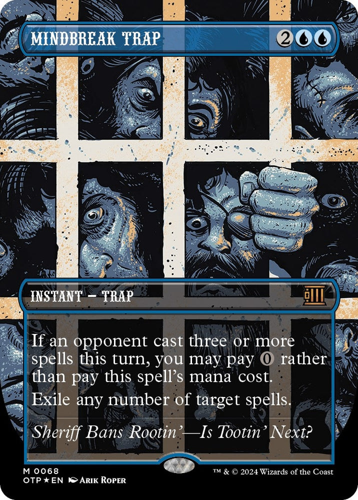 Image for Mindbreak Trap (Textured Foil) (68) [Outlaws of Thunder Junction: Breaking News]