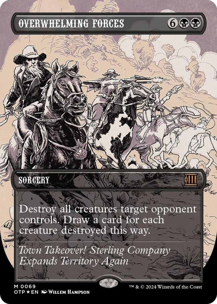 Image for Overwhelming Forces (Textured Foil) (69) [Outlaws of Thunder Junction: Breaking News]