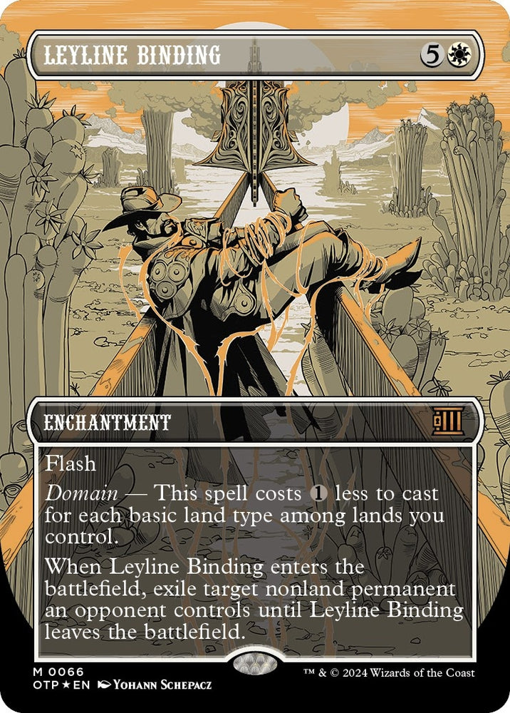 Image for Leyline Binding (Textured Foil) (66) [Outlaws of Thunder Junction: Breaking News]