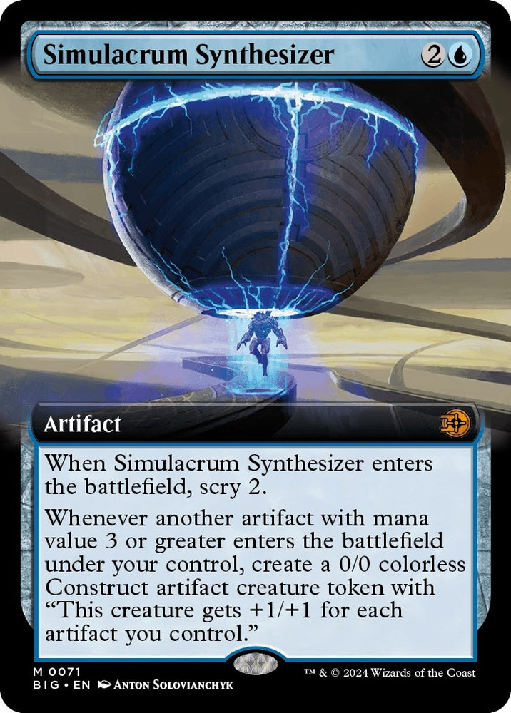 Image for Simulacrum Synthesizer (Extended Art) (71) [Outlaws of Thunder Junction: The Big Score]