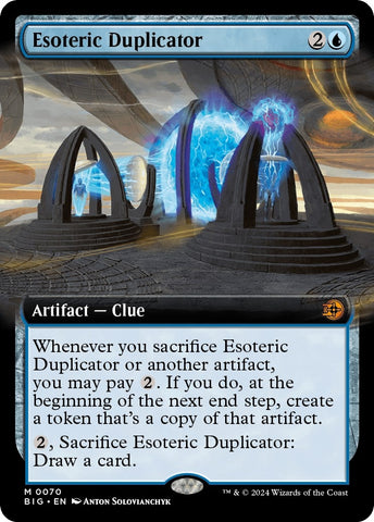 Image for Esoteric Duplicator (Extended Art) (70) [Outlaws of Thunder Junction: The Big Score]
