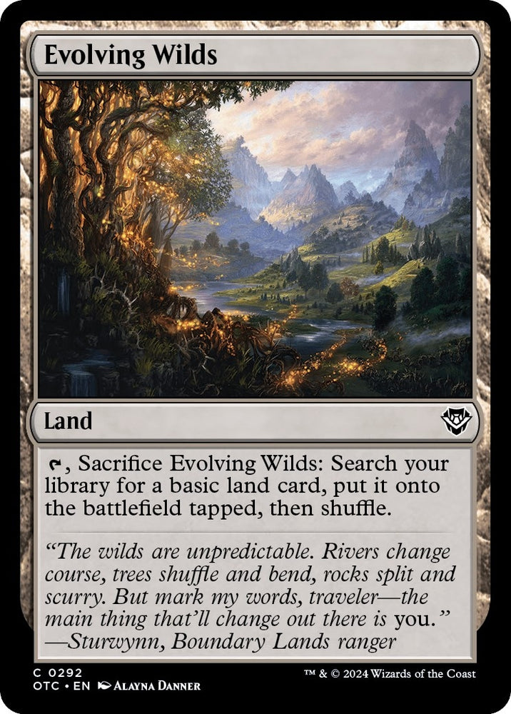 Image for Evolving Wilds (292) [Commander: Outlaws of Thunder Junction]
