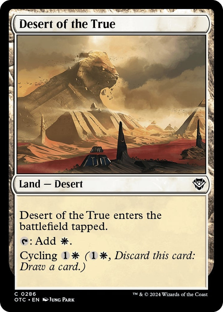 Image for Desert of the True (286) [Commander: Outlaws of Thunder Junction]
