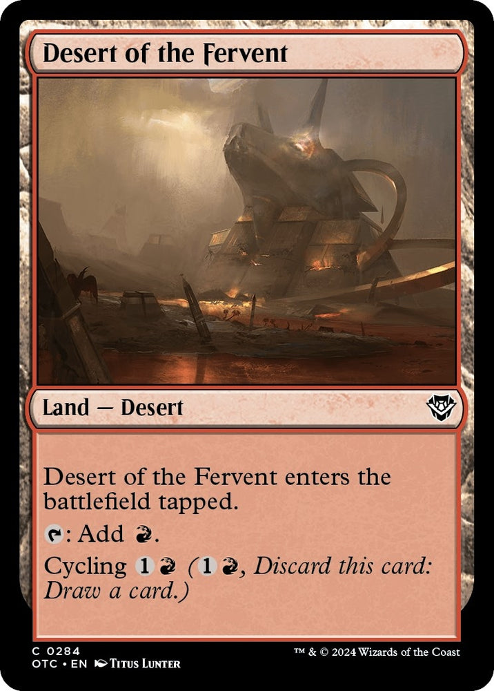 Image for Desert of the Fervent (284) [Commander: Outlaws of Thunder Junction]