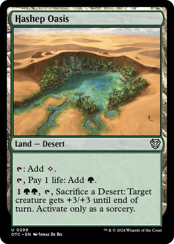 Image for Hashep Oasis (299) [Commander: Outlaws of Thunder Junction]