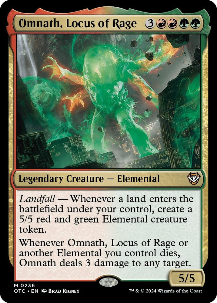 Image for Omnath, Locus of Rage (236) [Commander: Outlaws of Thunder Junction]