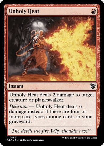 Image for Unholy Heat (182) [Commander: Outlaws of Thunder Junction]