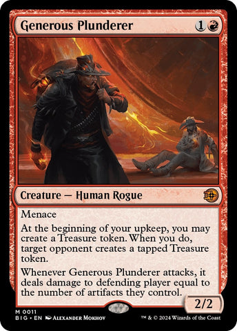 Image for Generous Plunderer (11) [Outlaws of Thunder Junction: The Big Score]