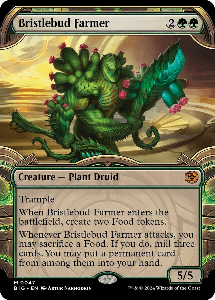 Image for Bristlebud Farmer (Showcase) (47) [Outlaws of Thunder Junction: The Big Score]