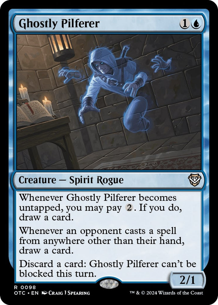 Image for Ghostly Pilferer (98) [Commander: Outlaws of Thunder Junction]