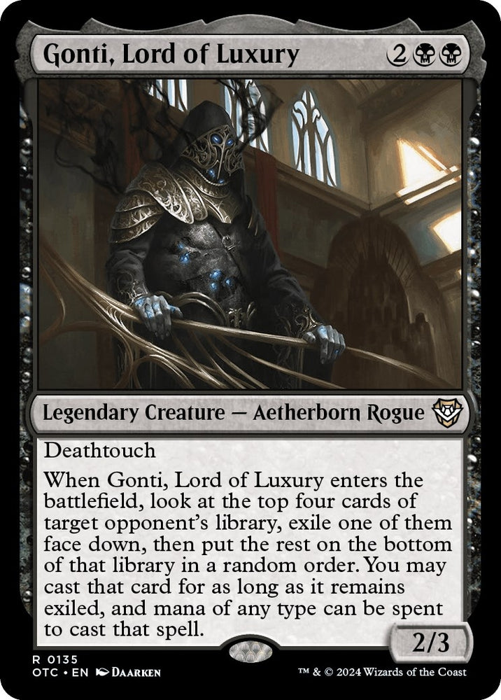 Image for Gonti, Lord of Luxury (135) [Commander: Outlaws of Thunder Junction]