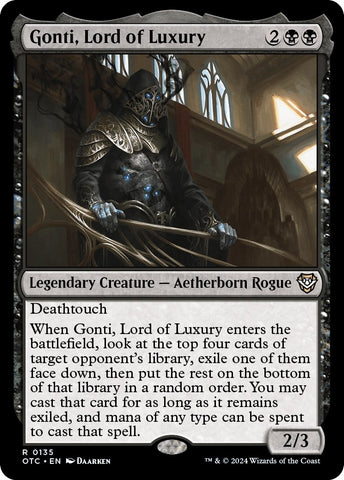 Image for Gonti, Lord of Luxury (135) [Commander: Outlaws of Thunder Junction]