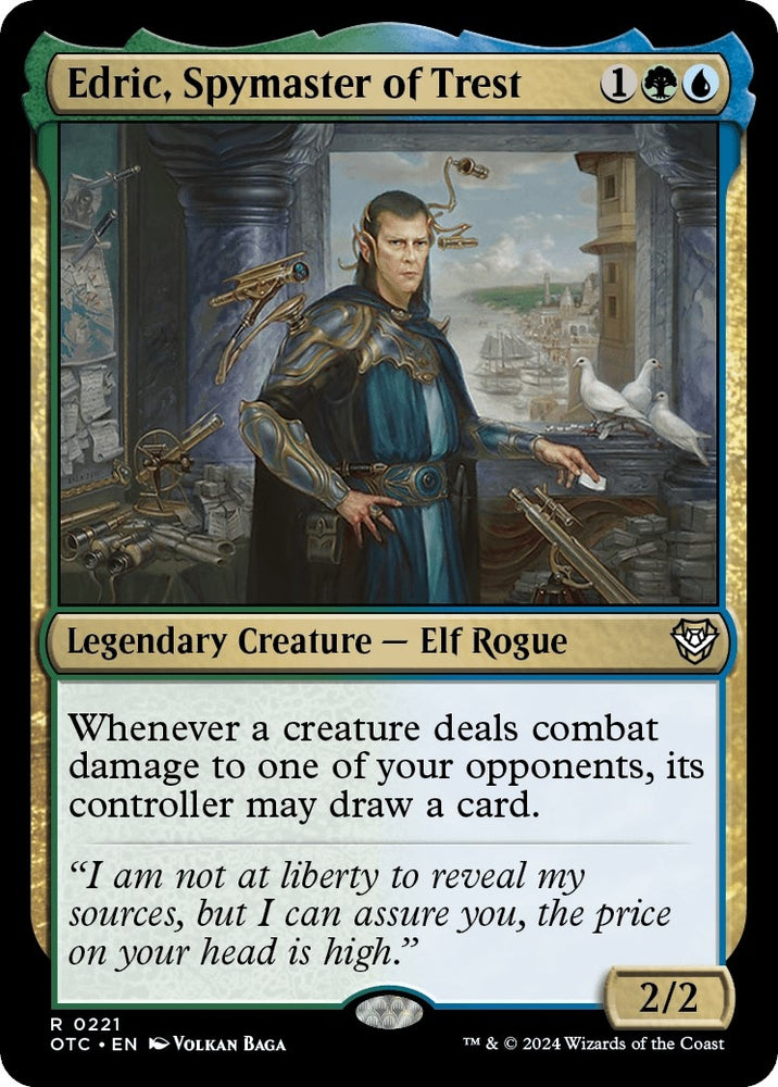 Image for Edric, Spymaster of Trest (221) [Commander: Outlaws of Thunder Junction]