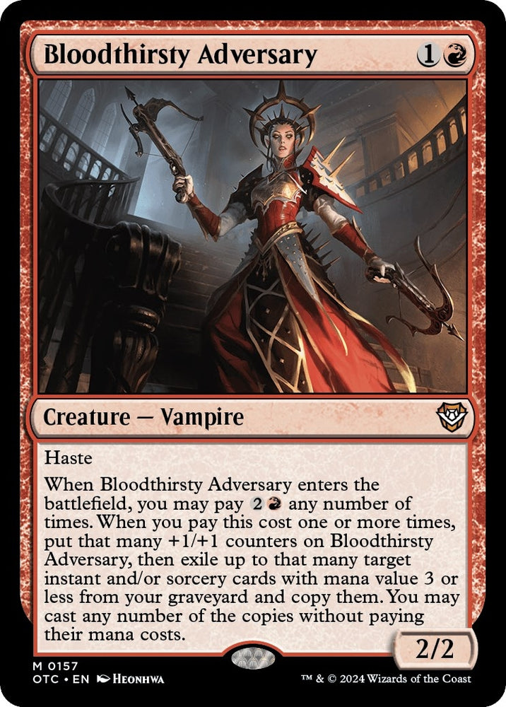 Image for Bloodthirsty Adversary (157) [Commander: Outlaws of Thunder Junction]