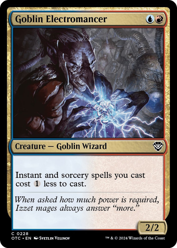 Image for Goblin Electromancer (228) [Commander: Outlaws of Thunder Junction]