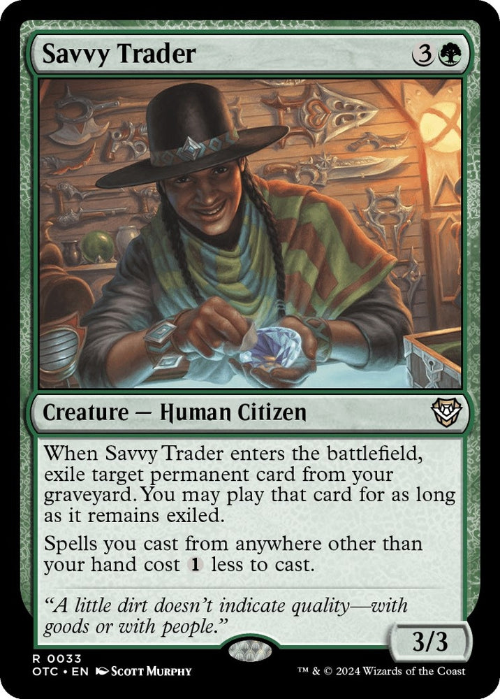 Image for Savvy Trader (33) [Commander: Outlaws of Thunder Junction]