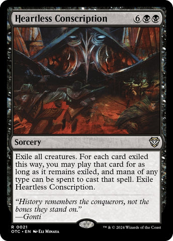 Image for Heartless Conscription (21) [Commander: Outlaws of Thunder Junction]