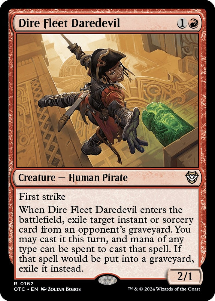 Image for Dire Fleet Daredevil (162) [Commander: Outlaws of Thunder Junction]