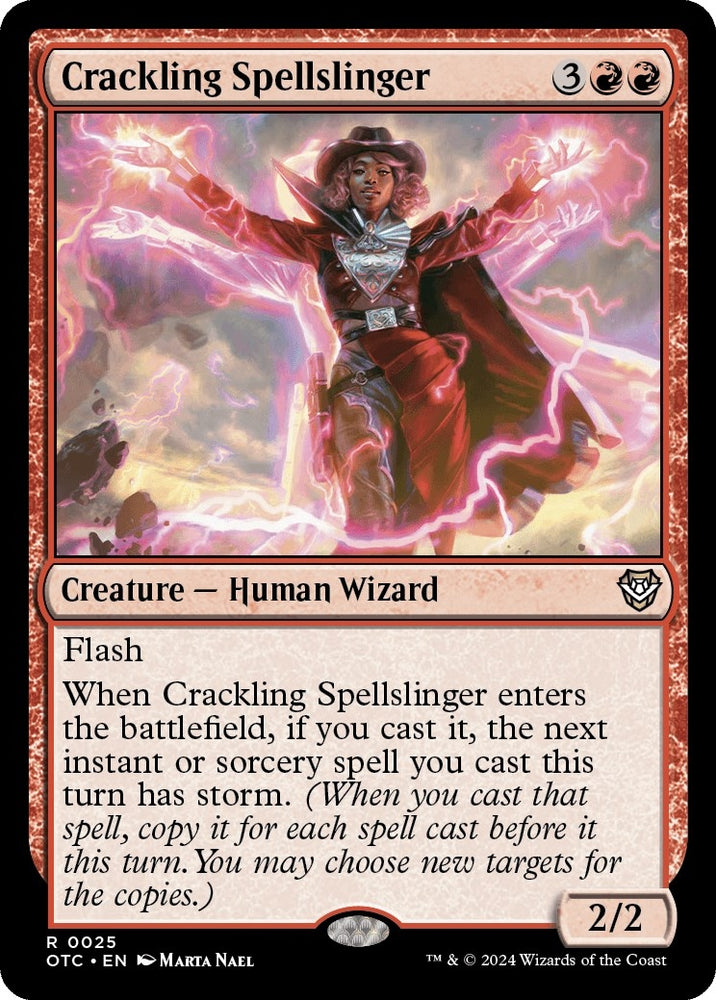 Image for Crackling Spellslinger (25) [Commander: Outlaws of Thunder Junction]