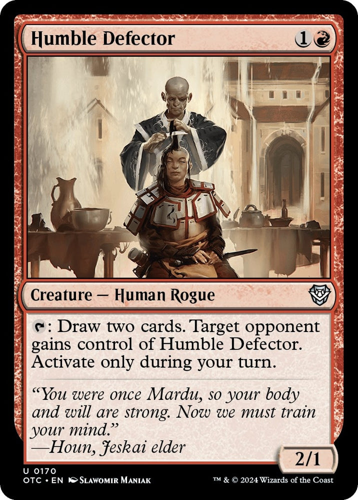Image for Humble Defector (170) [Commander: Outlaws of Thunder Junction]