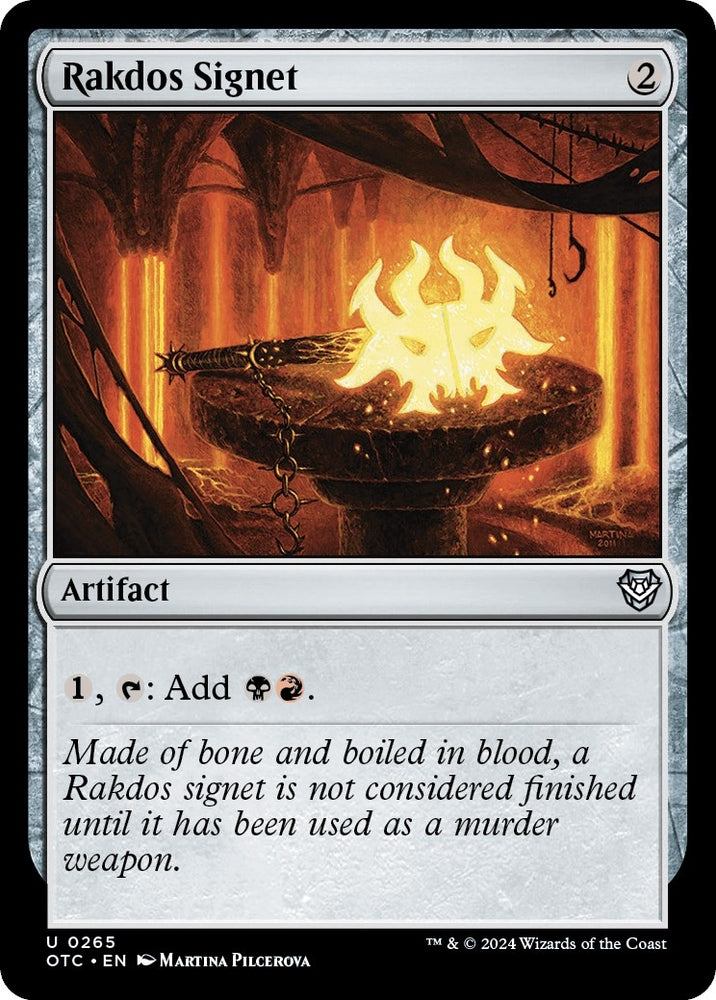 Image for Rakdos Signet (265) [Commander: Outlaws of Thunder Junction]
