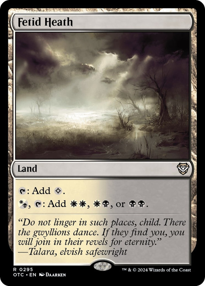 Image for Fetid Heath (295) [Commander: Outlaws of Thunder Junction]