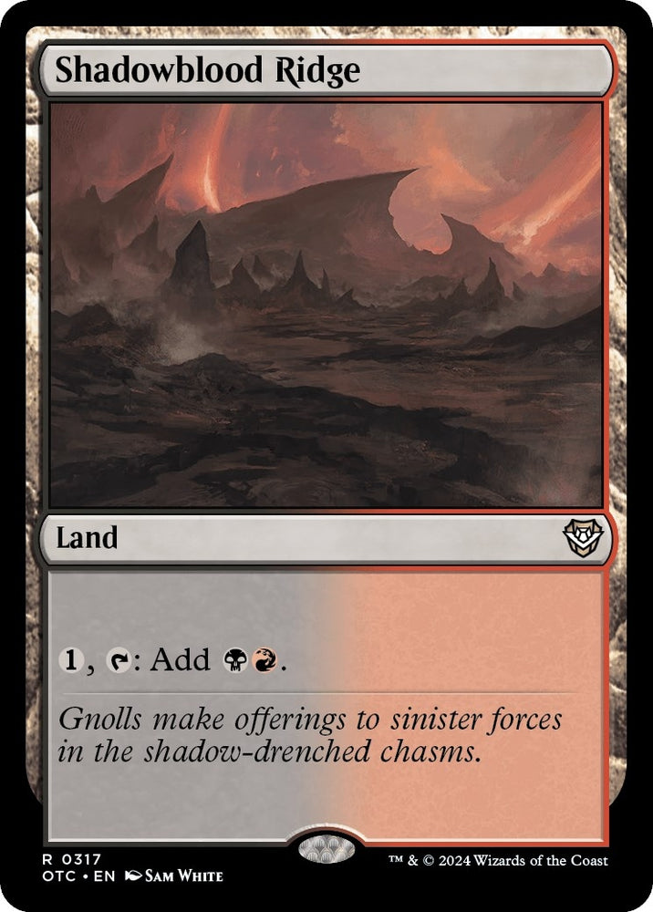 Image for Shadowblood Ridge (317) [Commander: Outlaws of Thunder Junction]