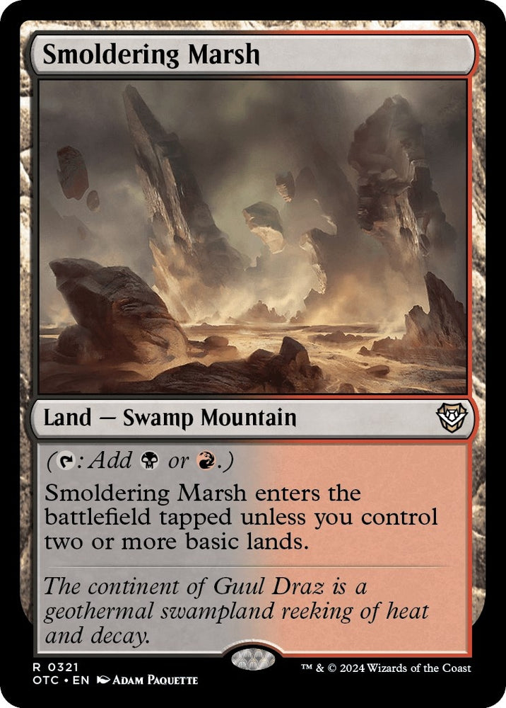 Image for Smoldering Marsh (321) [Commander: Outlaws of Thunder Junction]