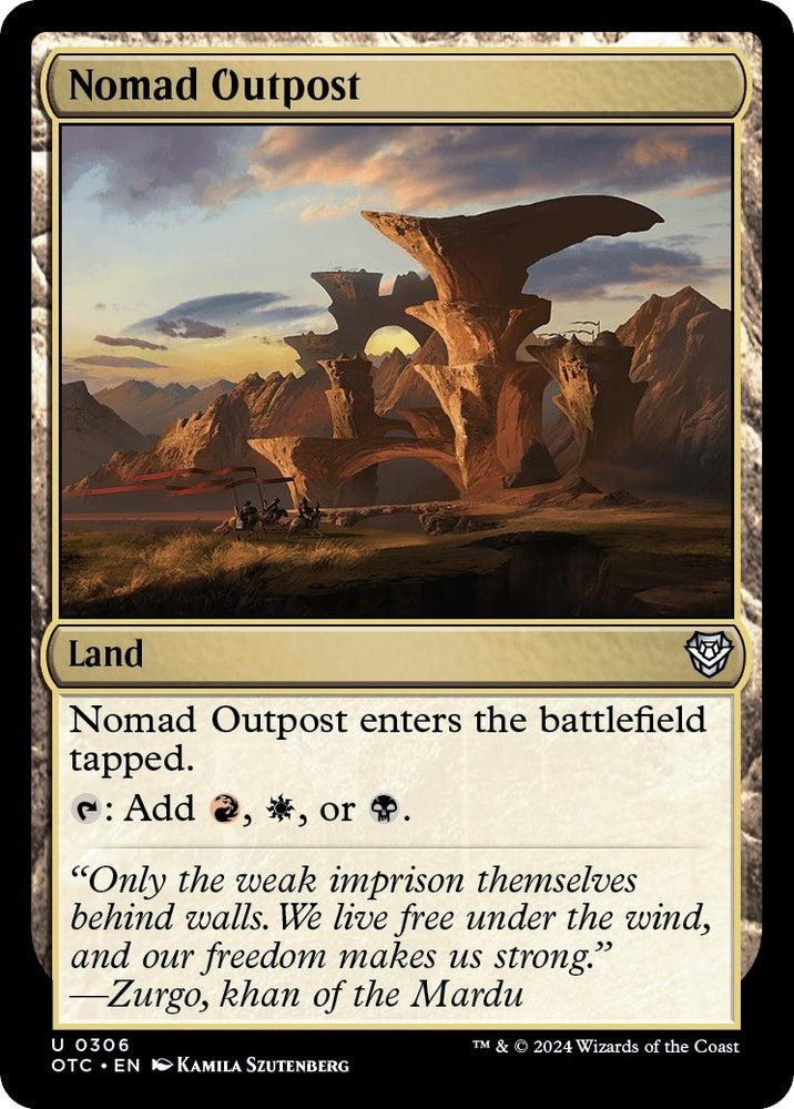 Image for Nomad Outpost (306) [Commander: Outlaws of Thunder Junction]