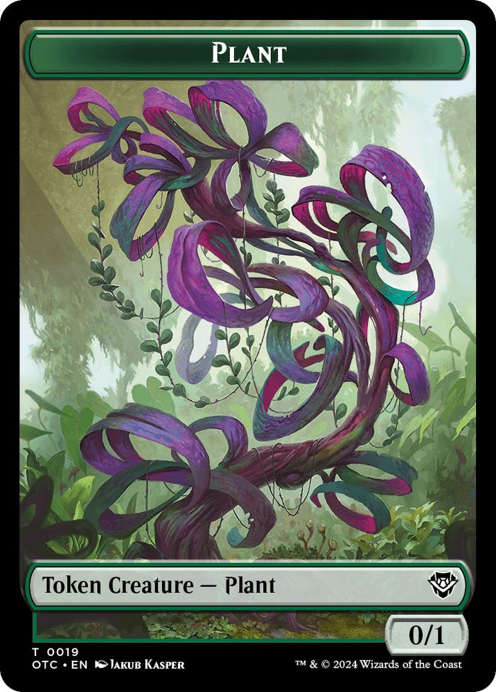 Image for Plant // Sand Warrior Double-Sided Token (19 // 23) [Commander: Outlaws of Thunder Junction]