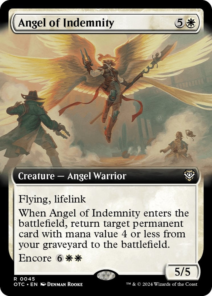Image for Angel of Indemnity (Extended Art) (45) [Commander: Outlaws of Thunder Junction]