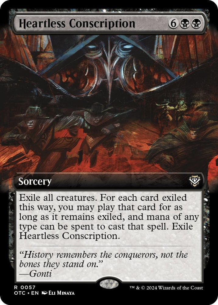 Image for Heartless Conscription (Extended Art) (57) [Commander: Outlaws of Thunder Junction]