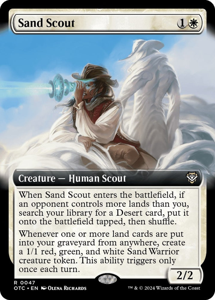 Image for Sand Scout (Extended Art) (47) [Commander: Outlaws of Thunder Junction]
