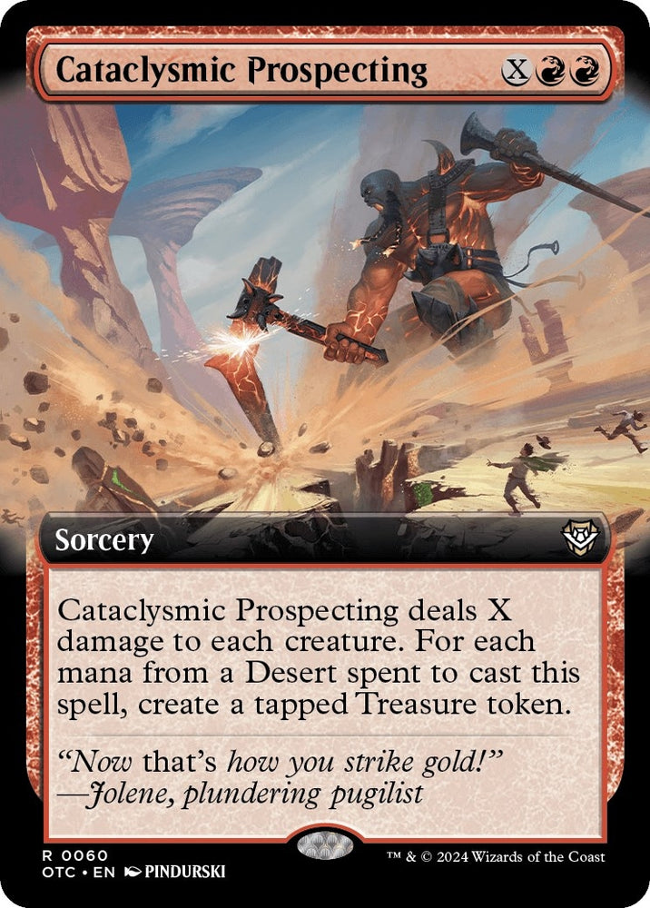 Image for Cataclysmic Prospecting (Extended Art) (60) [Commander: Outlaws of Thunder Junction]