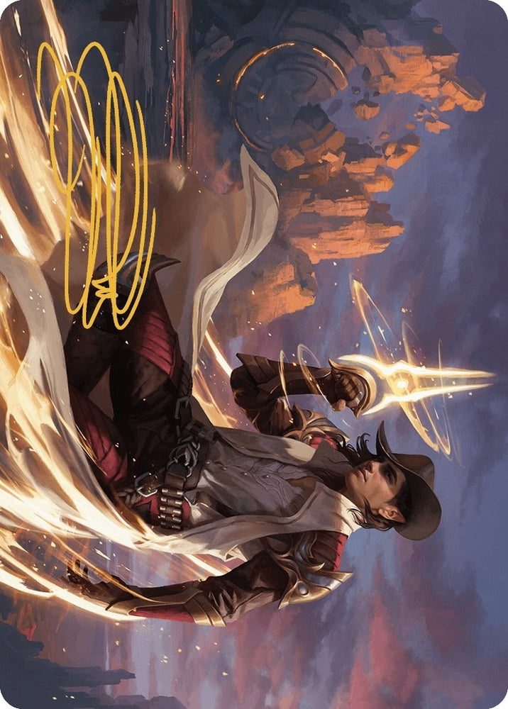 Image for Kellan, the Kid Art Card (Gold-Stamped Signature) (24) [Art Series: Outlaws of Thunder Junction]
